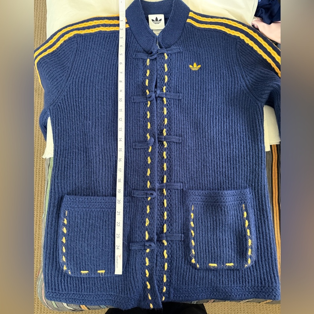 Adidas CNY Navy Blue Knit Wool Jacket (NWT) - Picture 9 of 11